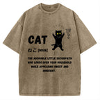 Definition Of Cat Vintage Washed T-shirt