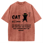 Definition Of Cat Vintage Washed T-shirt