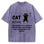 Definition Of Cat Vintage Washed T-shirt