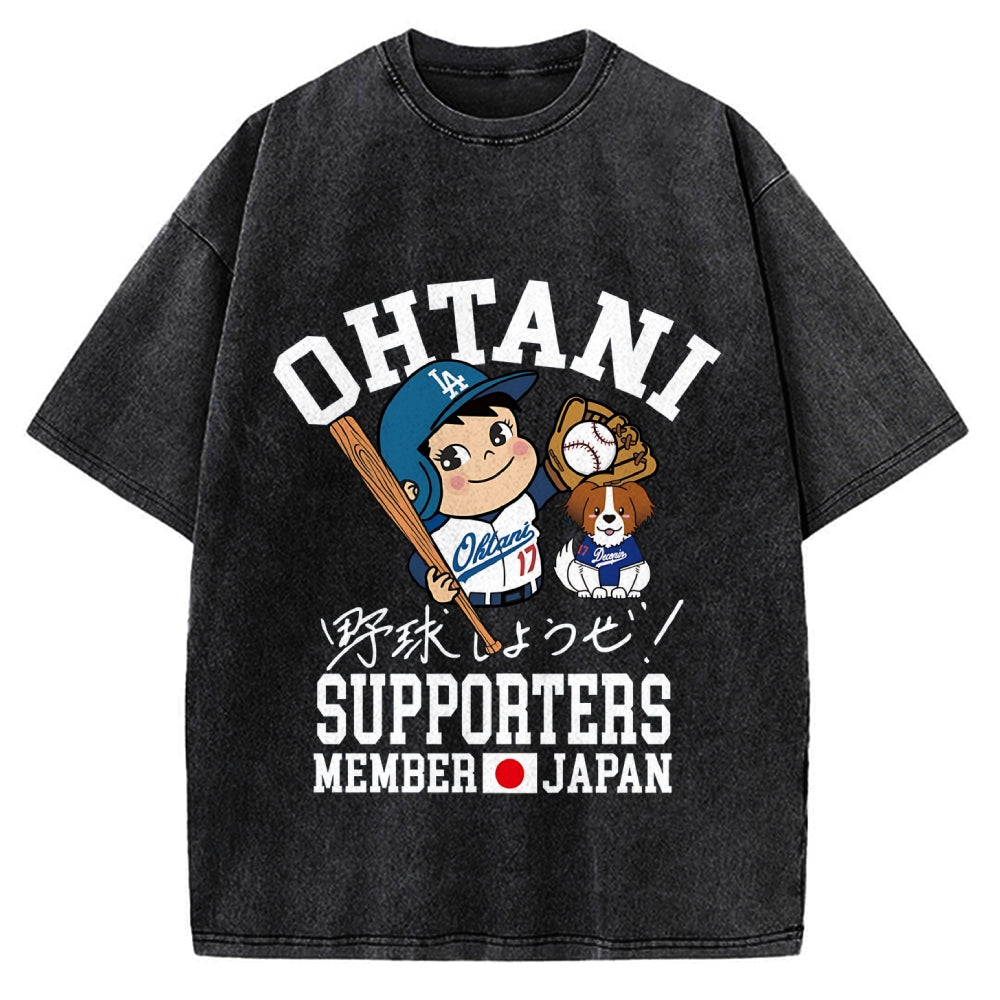 Otani Shohei Baseball Vintage Washed T-shirt