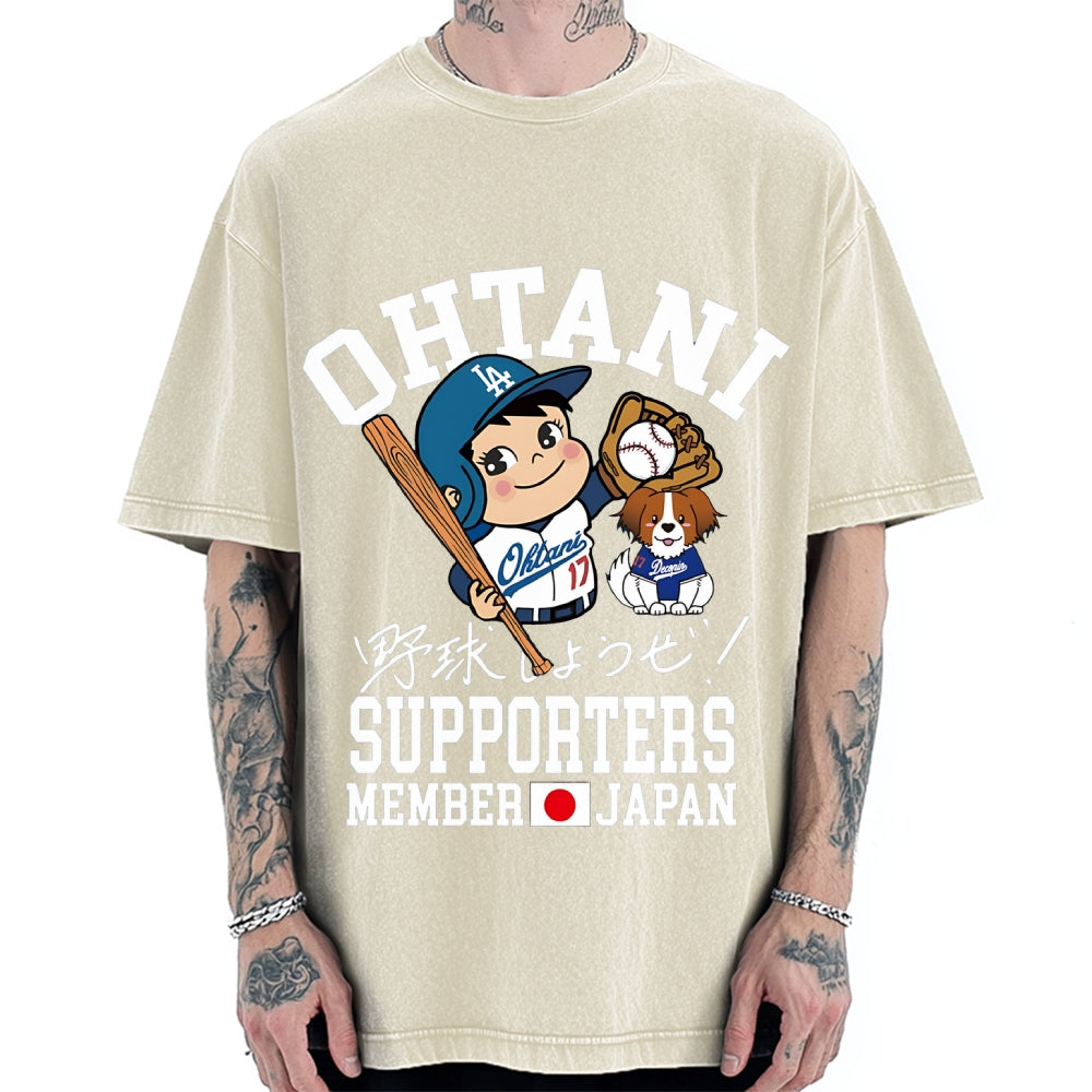 Otani Shohei Baseball Vintage Washed T-shirt