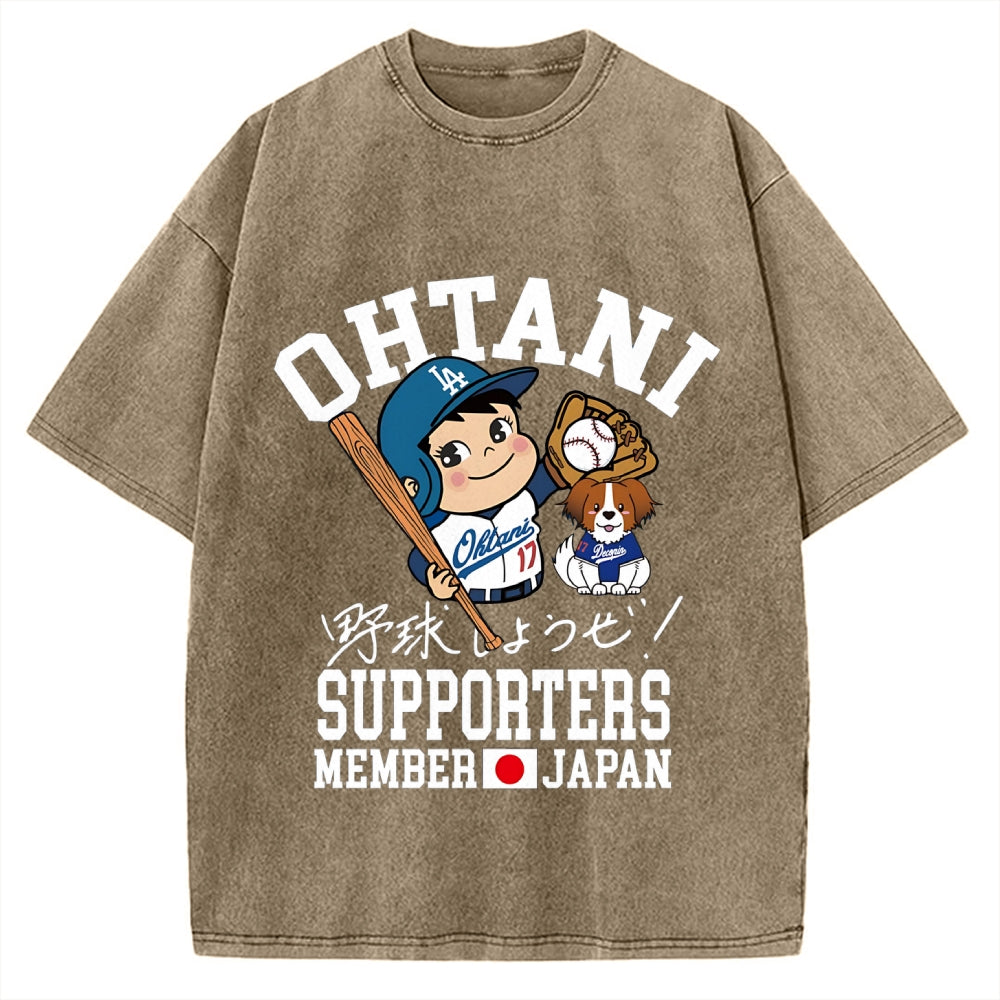 Otani Shohei Baseball Vintage Washed T-shirt