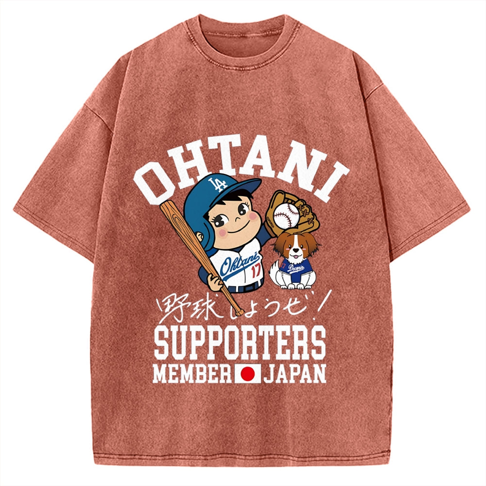 Otani Shohei Baseball Vintage Washed T-shirt