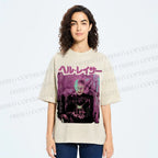 Unisex Hellraiser Pinhead Japanese Printed Washed Tee