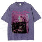 Unisex Hellraiser Pinhead Japanese Printed Washed Tee