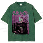 Unisex Hellraiser Pinhead Japanese Printed Washed Tee