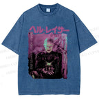 Unisex Hellraiser Pinhead Japanese Printed Washed Tee