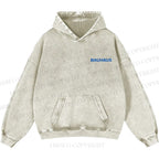 Unisex Casual Bauhaus Design Printed Washed Hoodie