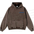 Unisex Casual Bauhaus Design Printed Washed Hoodie
