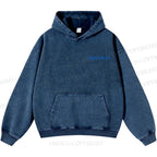 Unisex Casual Bauhaus Design Printed Washed Hoodie