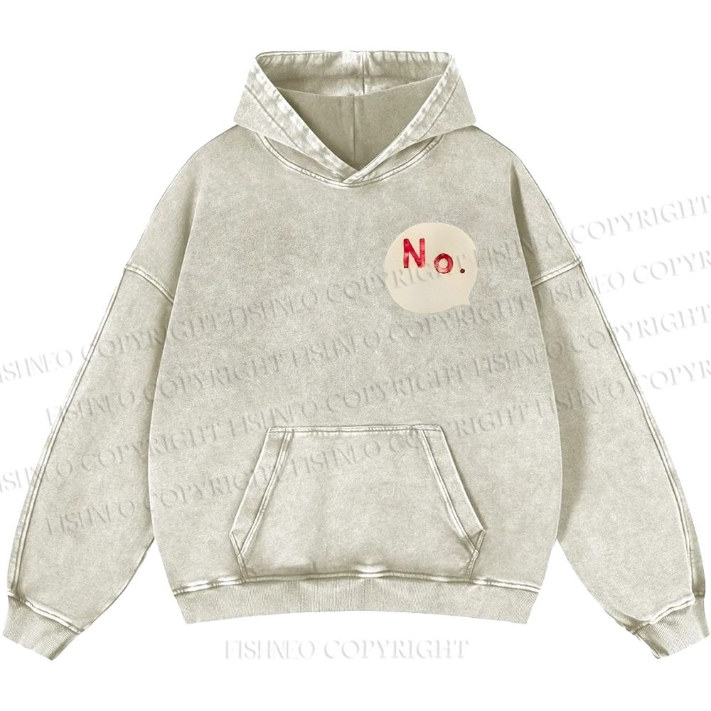 Unisex Casual Yoshitomo Nara Printed Washed Hoodie