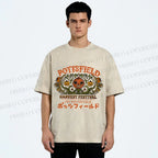 Unisex Halloween Pumpkin Pottsfield Printed Washed Tee