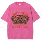 Unisex Halloween Pumpkin Pottsfield Printed Washed Tee