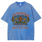 Unisex Halloween Pumpkin Pottsfield Printed Washed Tee