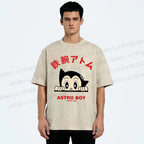 Unisex Astro Boy Printed Washed Tee