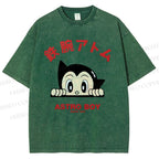 Unisex Astro Boy Printed Washed Tee