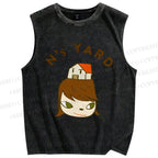 Unisex  N's Yard Yoshitomo Nara Printed Washed Tank Top