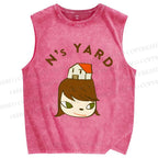 Unisex  N's Yard Yoshitomo Nara Printed Washed Tank Top