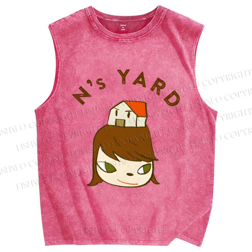 Unisex  N's Yard Yoshitomo Nara Printed Washed Tank Top