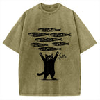 The Lucky Cat Vintage Washed T-shirt