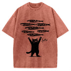 The Lucky Cat Vintage Washed T-shirt