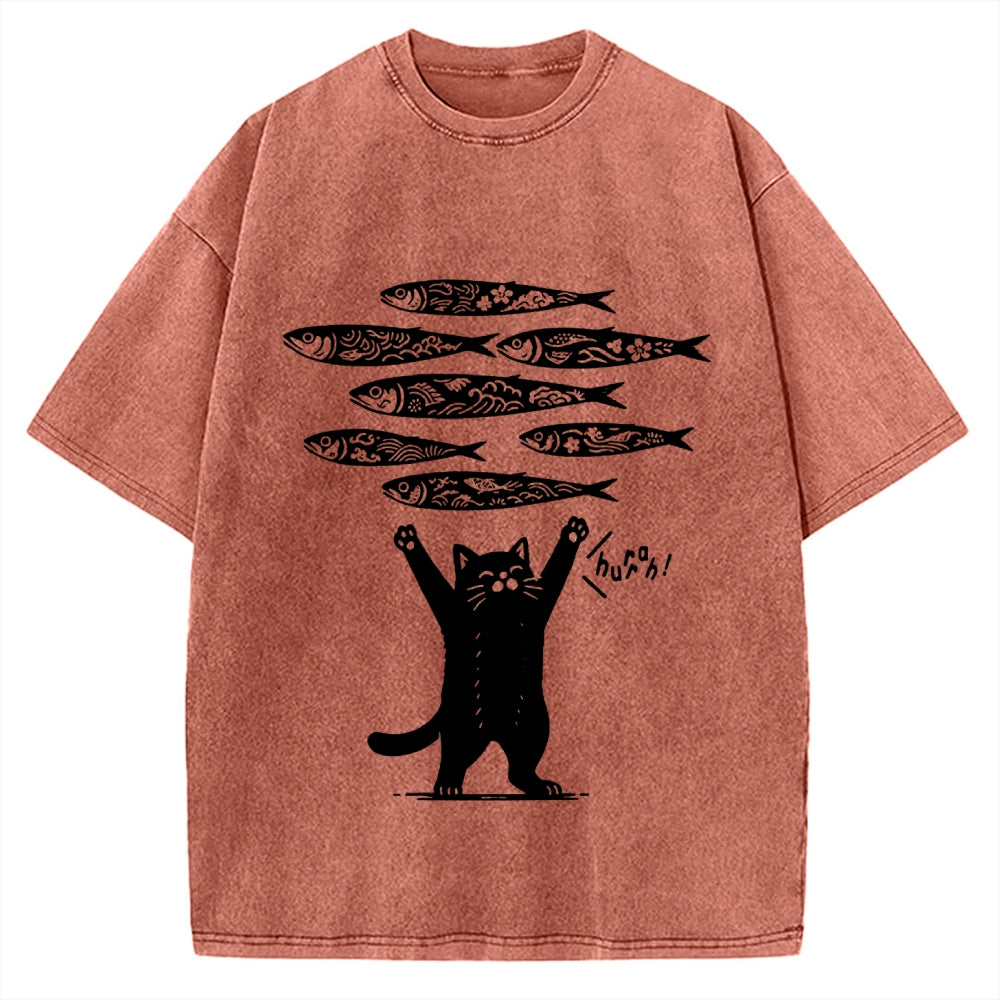 The Lucky Cat Vintage Washed T-shirt