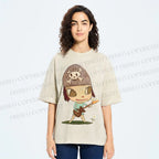Unisex Yoshitomo Nara Guitar Printed Washed Tee