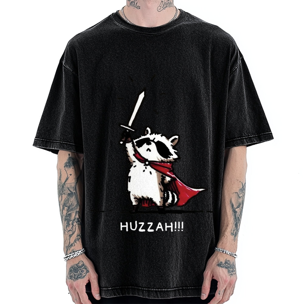 Huzzah Racoon Vintage Washed T-shirt