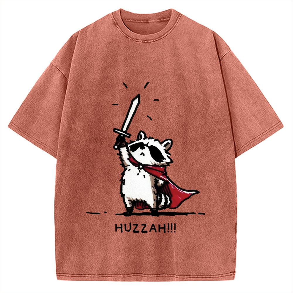 Huzzah Racoon Vintage Washed T-shirt