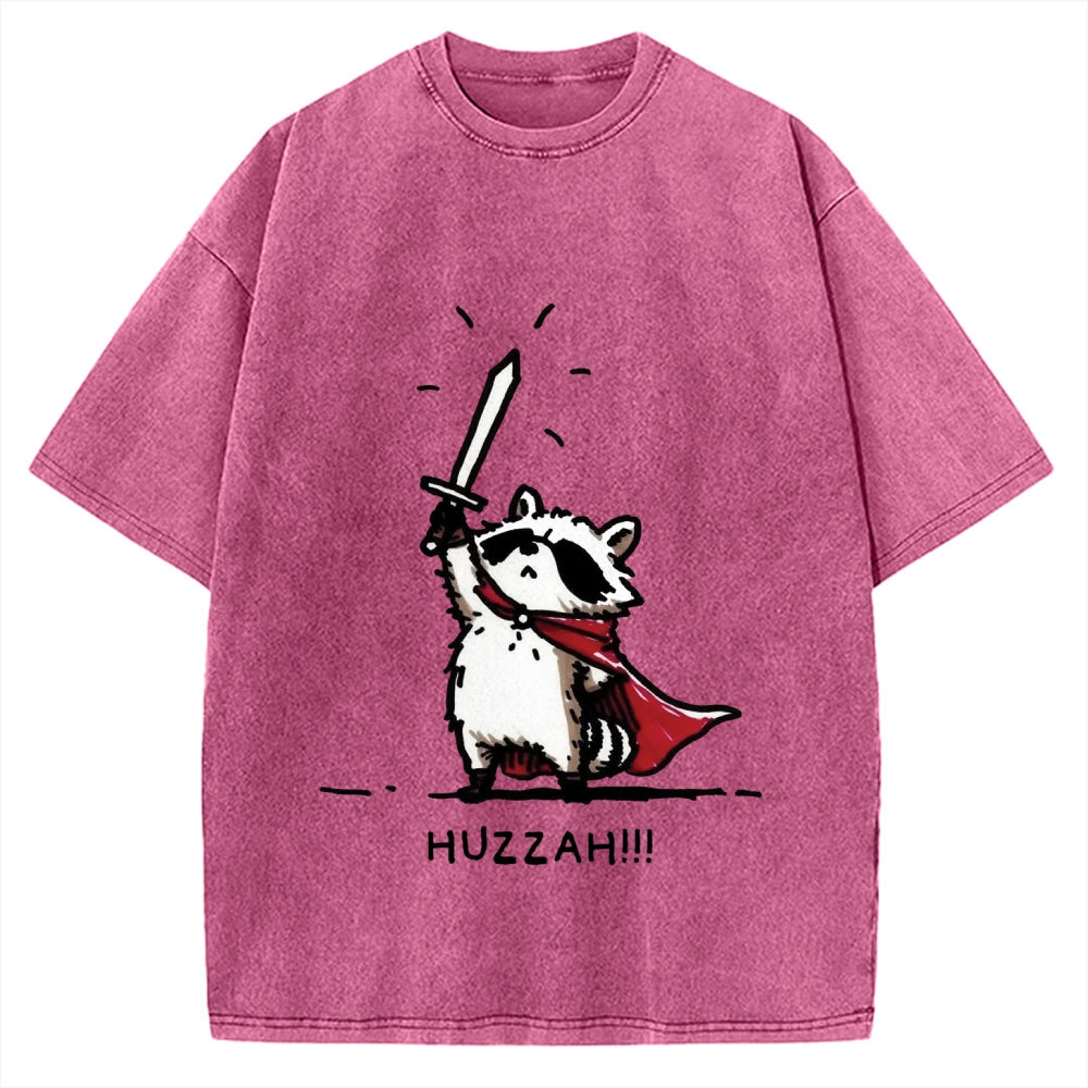 Huzzah Racoon Vintage Washed T-shirt