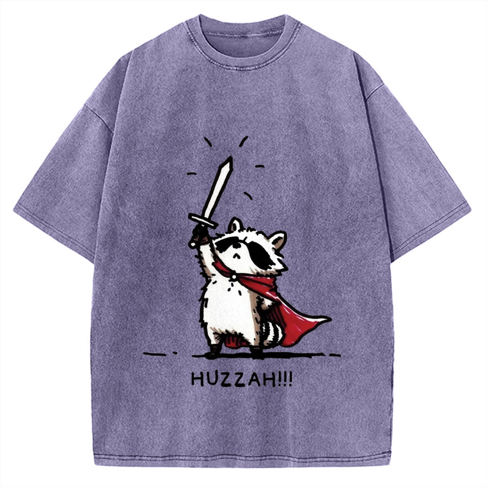 Huzzah Racoon Vintage Washed T-shirt