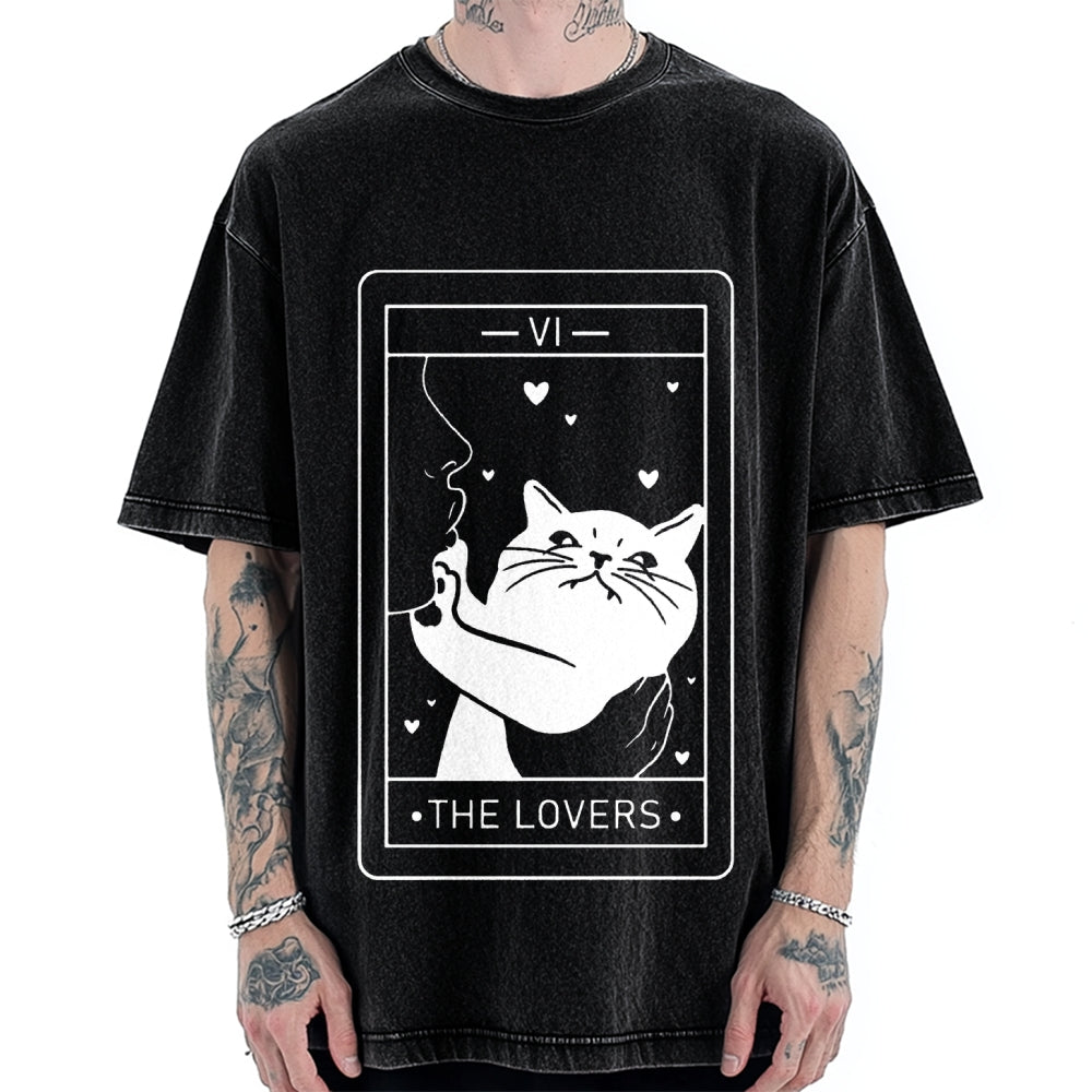 The Cat Lover Vintage Washed T-shirt