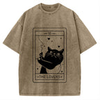 The Cat Lover Vintage Washed T-shirt