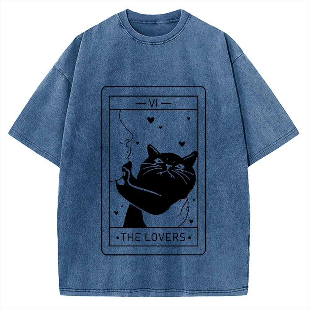 The Cat Lover Vintage Washed T-shirt