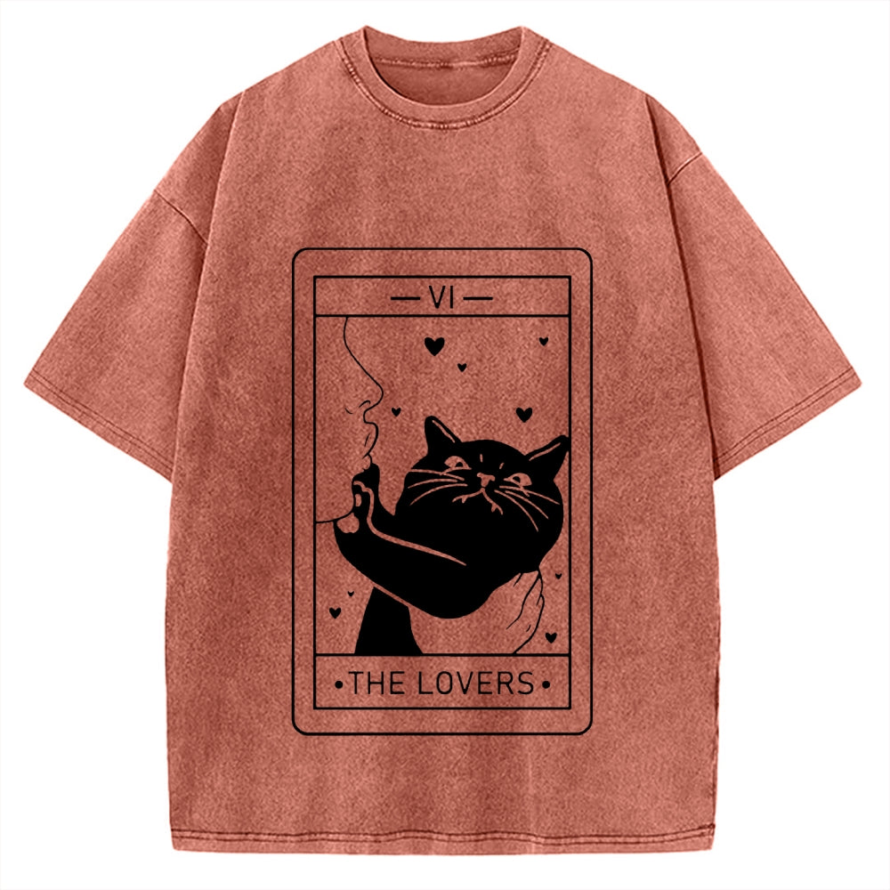 The Cat Lover Vintage Washed T-shirt