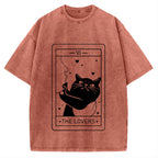 The Cat Lover Vintage Washed T-shirt