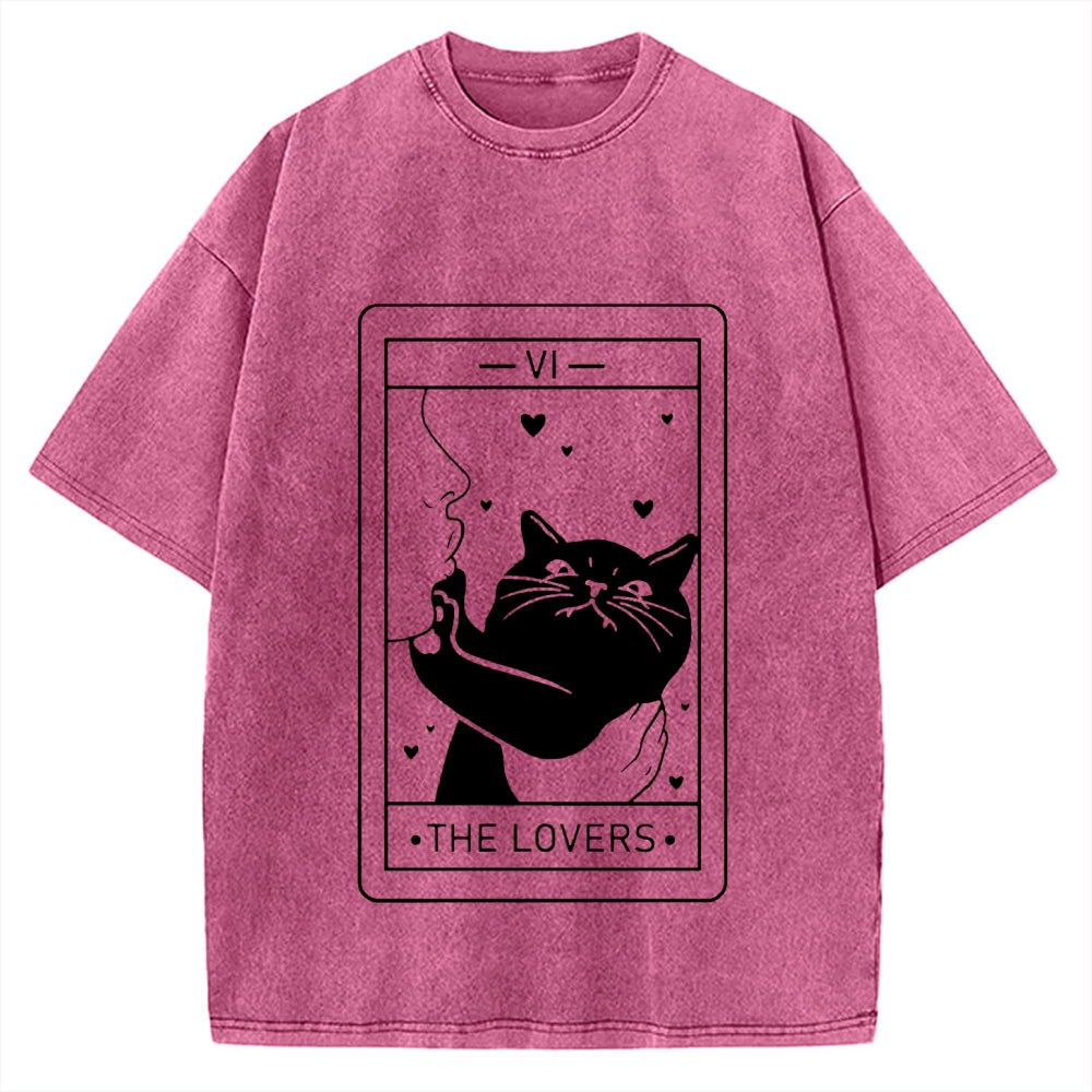 The Cat Lover Vintage Washed T-shirt