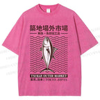 Unisex Tsukiji Outer Market Printed Washed Tee