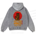 Casual Hattori Hanzo Printed Washed Hoodie