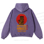 Casual Hattori Hanzo Printed Washed Hoodie