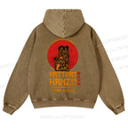 Casual Hattori Hanzo Printed Washed Hoodie