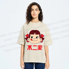 Unisex Fujiya Girl Printed Washed Tee