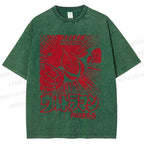 Unisex Ultraman Coming Japanese Printed Washed Tee
