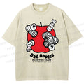 Unisex Bad Apples Printed Washed Tee