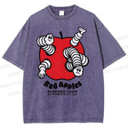 Unisex Bad Apples Printed Washed Tee