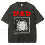 Unisex The Frog Is Smart Printed Washed Tee