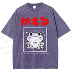 Unisex The Frog Is Smart Printed Washed Tee