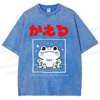 Unisex The Frog Is Smart Printed Washed Tee