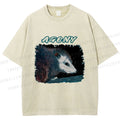 Unisex Agony Opossum Printed Washed Tee