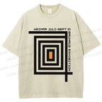 Unisex Bauhaus Geometry Printed Washed Tee